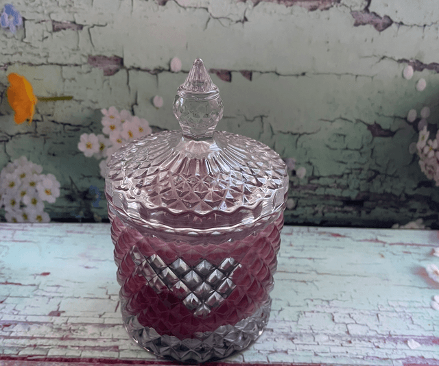 Glass Candle - Black Cherry
